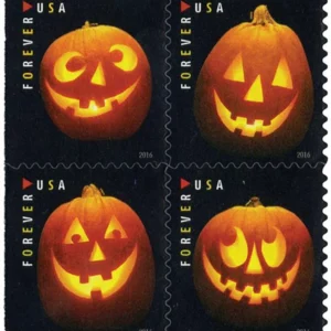 Jack-O'-Lanterns Forever Stamps