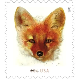 40¢ Stamps 2023 Red Fox – Wildlife Series, First-Class Rate